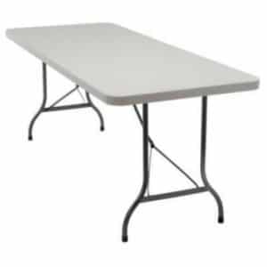 6ft Plastic Folding Trestle Table for Hire