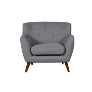 Amelie Dark Grey Upholstered Accent Chair for Hire