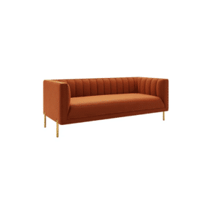 Bellamy Luxe Velvet 3 Seater Sofa (Orange)