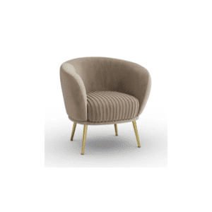Bella Velvet Cocktail Chair  (Velvet Mink)