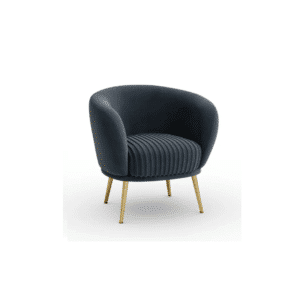 Bella Velvet Cocktail Chair  (Velvet Ink Blue)